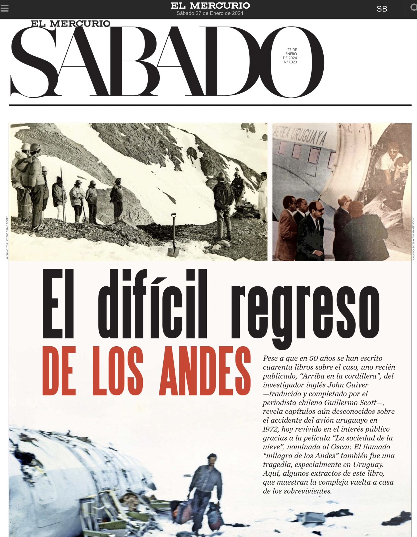 Aldo Lema - Uruguay on X: “Arriba en la Cordillera”, el nuevo libro sobre  La Tragedia de Los Andes, escrito por el investigador británico John  Guiver, es tapa y tema principal de