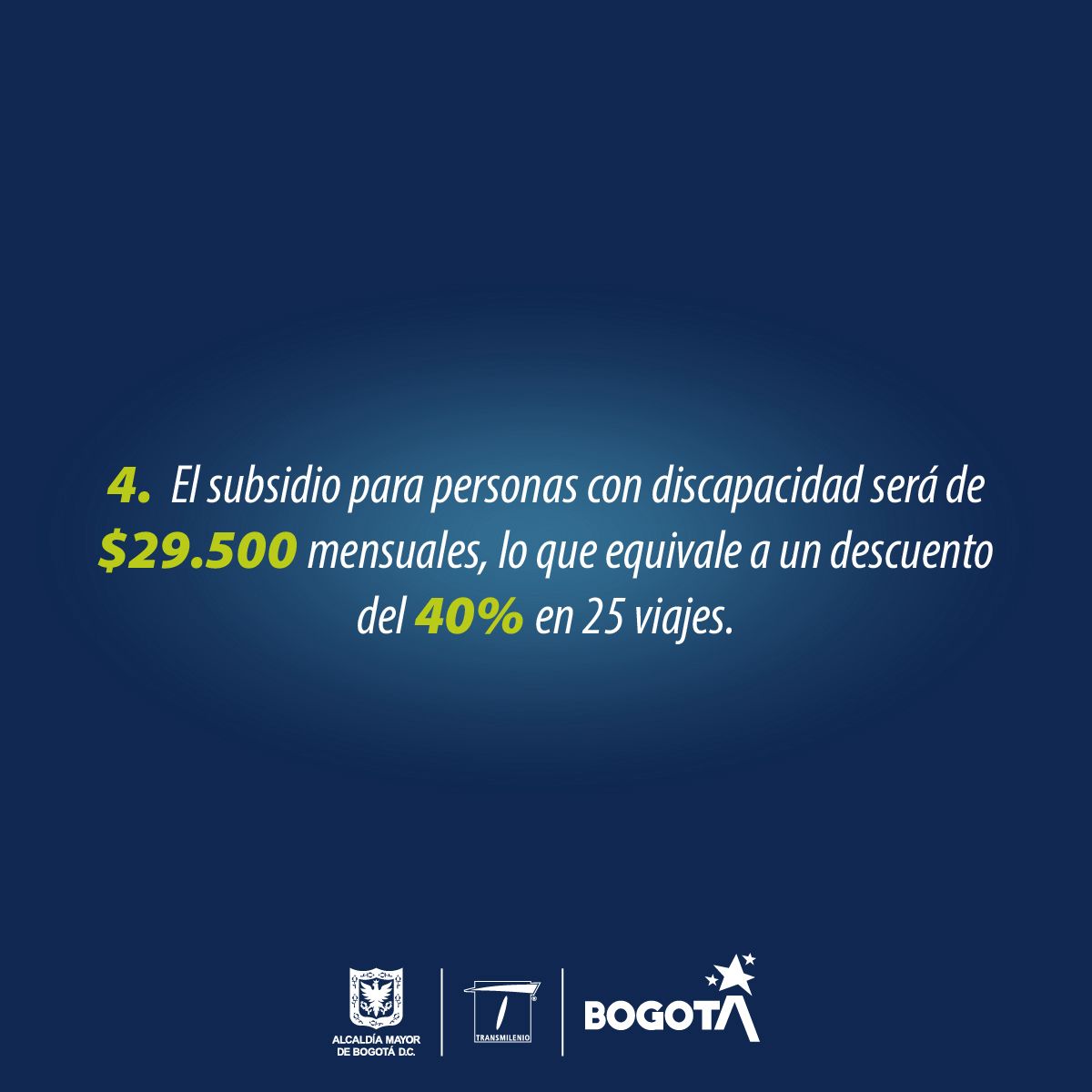 teusaquillo13's tweet image. 📣 ¡Te tenemos una gran noticia!

El valor del pasaje de Transmilenio 🚌 ¡No sube, se mantiene! 

Que este valor se mantenga y las condiciones del servicio mejoren ¡Depende de todos! 

✅ Cuidemos los buses y las estaciones 🚯🖍️

✅ Si ves a un #colado ¡Reporta!