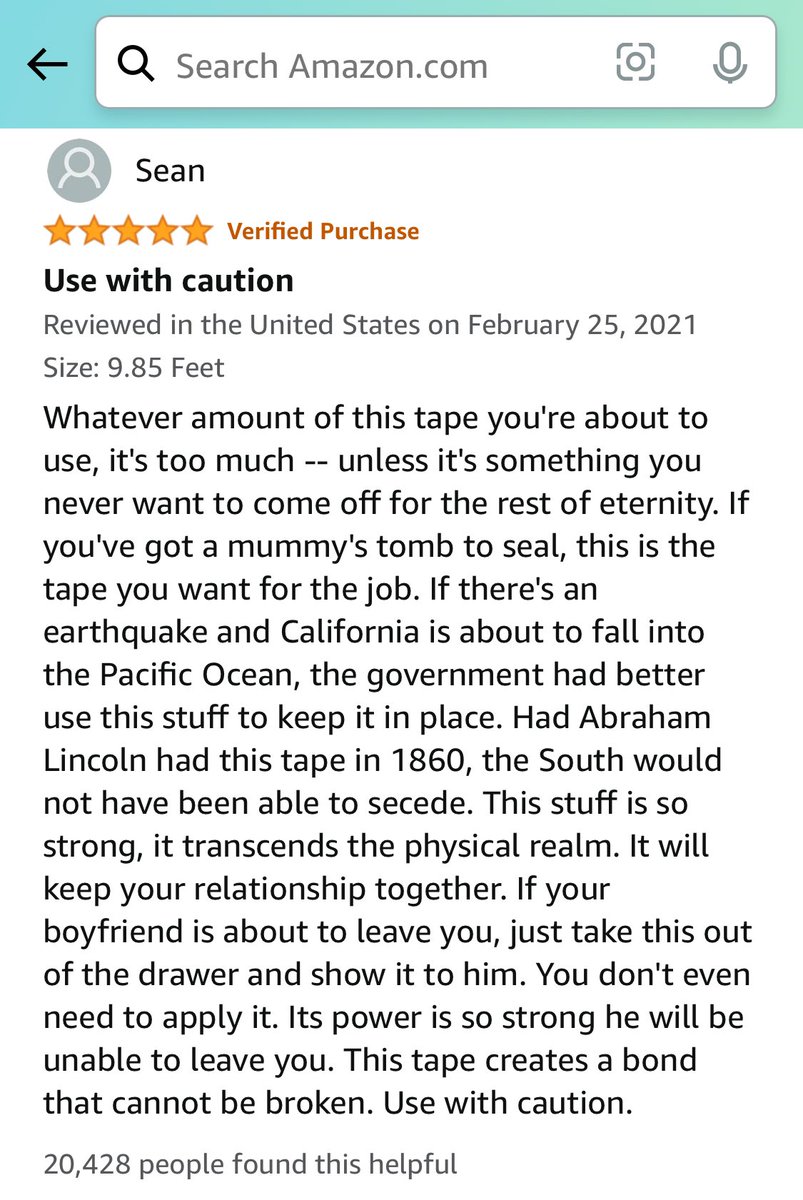 gofuckcherself's tweet photo. I’m looking at customer reviews on adhesive tape and— https://t.co/5pp2vPylUB