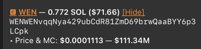 antohautin's tweet photo. Got nice little airdrop from $WEN for using @UnibotOnSolana. If you're trading SOL tokens unibot couldn't make it any easier. https://t.co/jFGiNdRWYx https://t.co/ksNJNtrryD