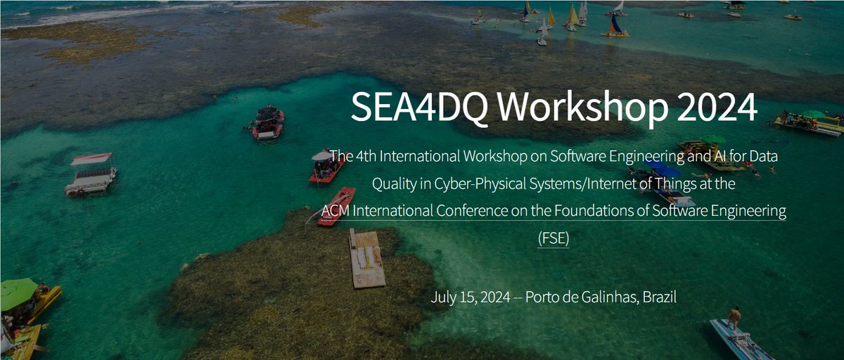 #SEA4DQ24 <a href="/FSEconf/">FSE 2026</a> #CfP Paper Submission Deadline: March 15, 2024! The accepted papers will be published in the workshop's proceedings and will be invited to be revised and extended for consideration in a special issue of the Springer Empirical Software Engineering Journal (EMSE)