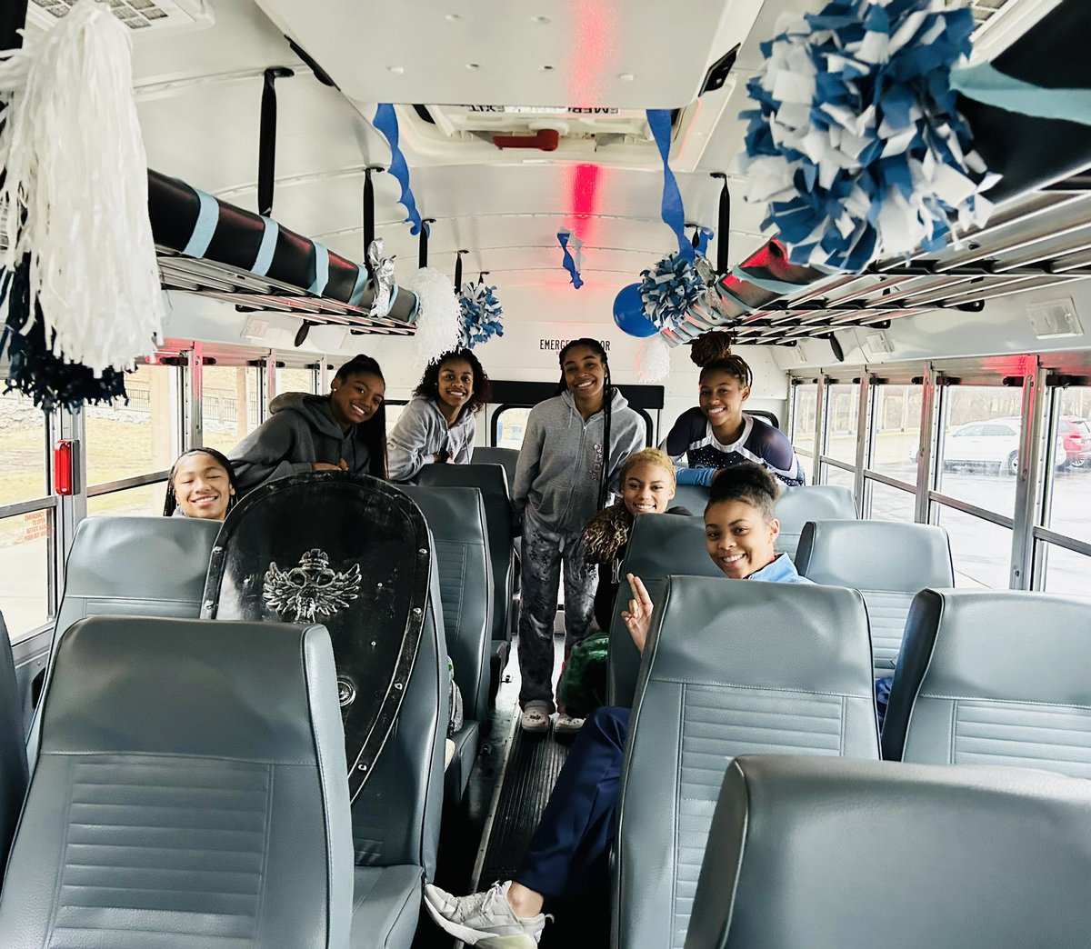 BTHSEastLancers's tweet photo. Looks like @EastBballCheer is locked and loaded for their IHSA Sectional at Knoxville today.  Coach Cook and our ladies are ready to #DEFENDTHESHIELD. Top 5 or bust!  Good luck ladies!!! https://t.co/sYFs8VTzcu