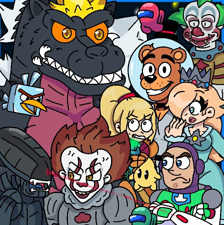 Harrythe_demon's tweet photo. SPACE! #spacegodzilla #metroid #amongus #angrybirds #supermario #rosalina #fnaf #FiveNightsAtFreeddys #pennywise #buzzlightyear #xenomorph #samus https://t.co/N7M3LYCrAj