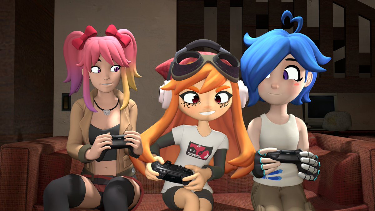 They're gaming together
#smg4fanart
#smg4meggy #smg4tari #smg4saiko #SMG4 #SMG4SFM #meggyspletzer #saikobichitaru #tari