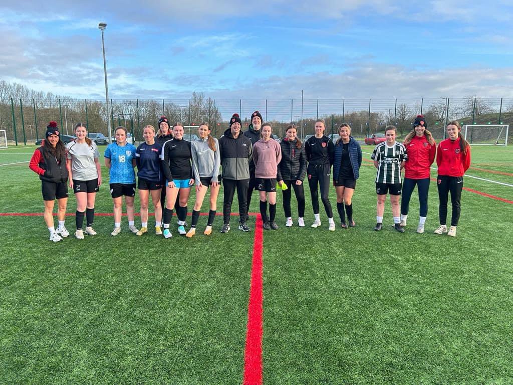 TownWomenFC's tweet photo. 𝐂𝐚𝐭𝐜𝐡𝐢𝐧𝐠 𝐮𝐩 𝐰𝐢𝐭𝐡 𝐭𝐡𝐞 𝐟𝐢𝐫𝐬𝐭 𝐬𝐭𝐞𝐩𝐬 𝐨𝐟 𝐨𝐮𝐫 𝐃𝐞𝐯𝐞𝐥𝐨𝐩𝐦𝐞𝐧𝐭 𝐓𝐞𝐚𝐦𝐬 𝐣𝐨𝐮𝐫𝐧𝐞𝐲 

Our first taster session underway this morning, led by Nigel, Kevin and some first team players. 

Keep an eye out for news👀

Building for the future 💪🏼‼️ https://t.co/aT2V9gZFrv