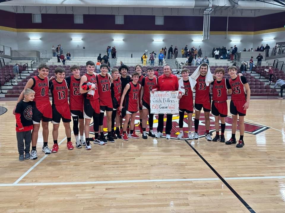 kbbollers's tweet photo. So many outstanding young men have contributed to all 150. Very supportive administrators and I’ve been blessed with tremendous assistant coaches. Kevin Hemphill, Josh Holloway, Lowell Huffman, Jerry Ryan on and on…..Thank you all!!!!

@BurgHoops https://t.co/3fomlsjorj