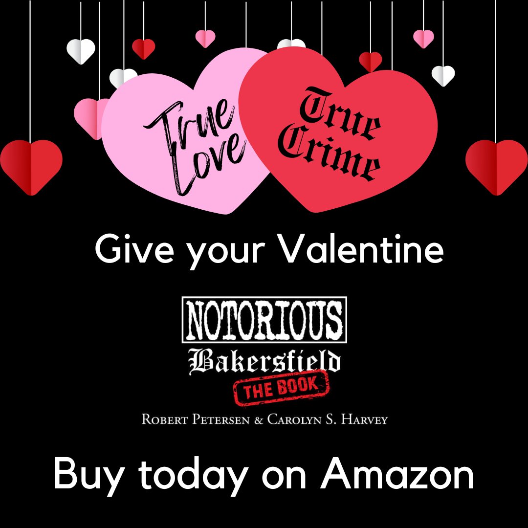 EverLetterBlog's tweet image. ❤️‍🔥❤️‍🔥❤️‍🔥🔪🔪🔪 Valentines and True Crime - Buy Notorious Bakersfield: The Book today! amazon.com/Notorious-Bake…
