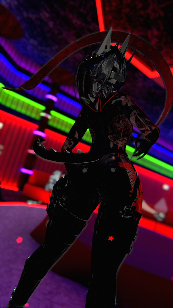 funsizedata's tweet photo. Soon ™ 
claws are on current version too, kinda exciting ^w^

#vrchat #vrc #woof #wip  #ribbon #dancer #lostbraincells 
📸from NightshiftBar [either Hina or Cariku] https://t.co/ytvqrJ30vG