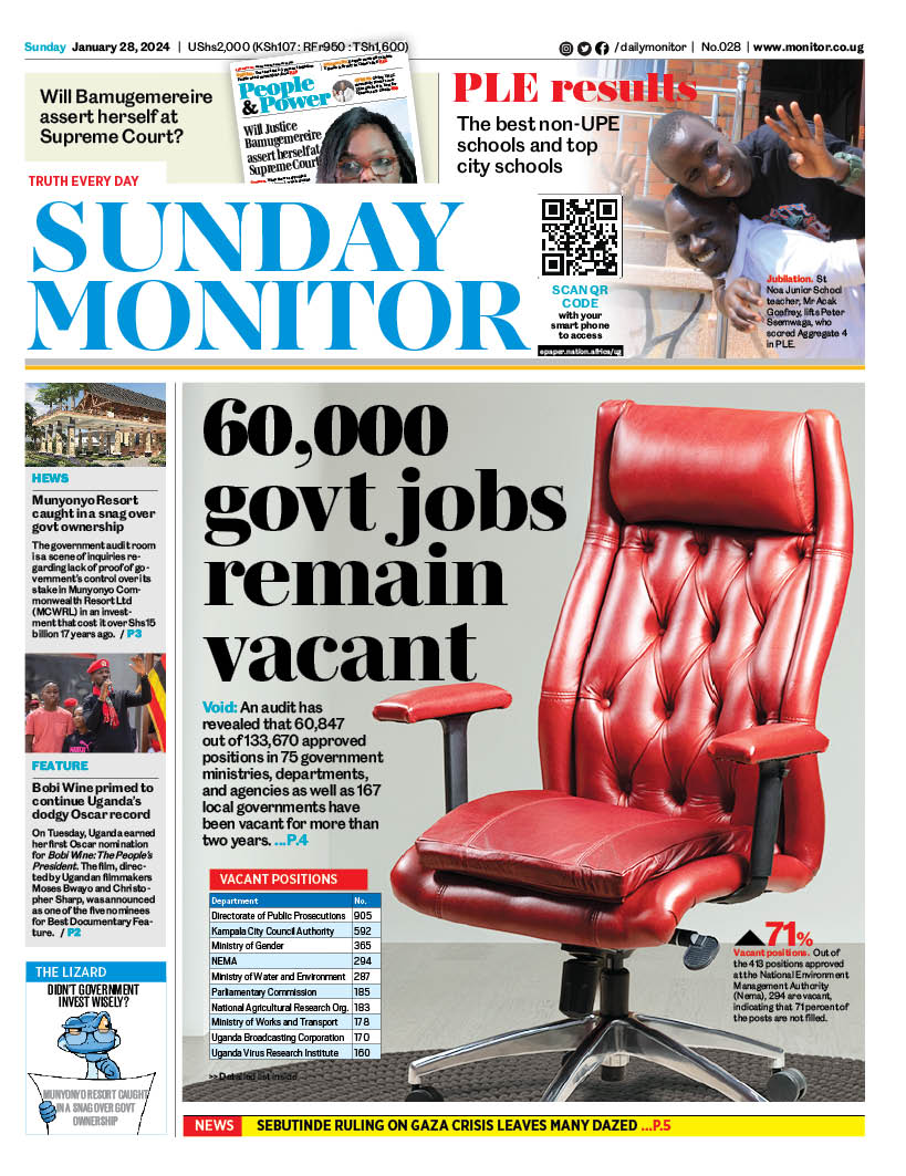 60,000 govt jobs remain vacant epaper.nation.africa/ug #MonitorUpdates