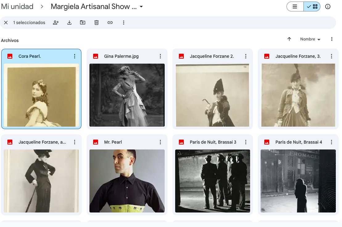 GallianaLa's tweet image. This is what my Google Drive looks like after the @Margiela show. Thank goodness that there are still designers like #Galliano, capable of making you fall even more in love with fashion, and that after seeing his last show your first impulse is to look for references and learn...