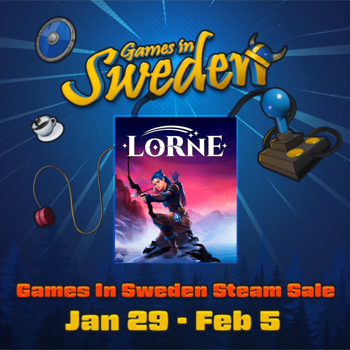 Super excited to share with everyone that Lorne's been accepted to partake in Games in Sweden that'll start of next week! Follow on kickstarter:tinyurl.com/d8ak7rr3/ #GamesInSweden