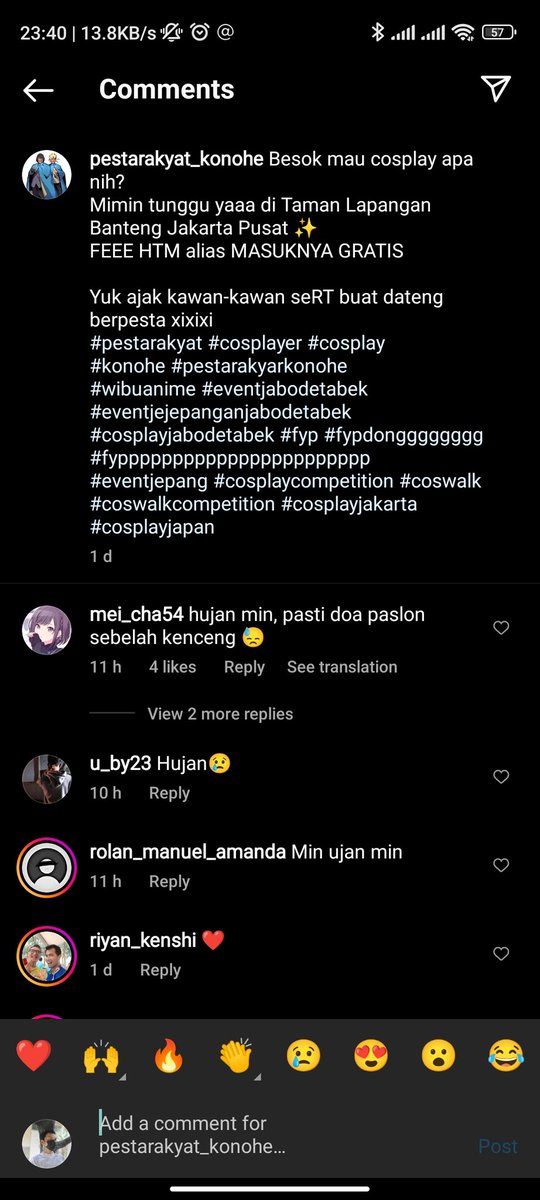 Mending kalian buru2 datengin akun IG event wibunya paslon no 02 njir, liatin story nya 
Lucu banget buset event wibu tersepi, tertidak proper yg pernah gw liat selama karir wibu gw ini 😭😭😭