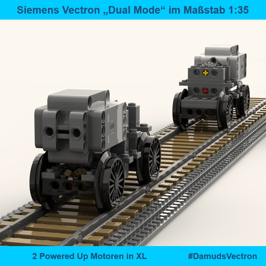 MartyRenger's tweet photo. Die Power zweier XL-Motoren sollte für eine gewisse Zugkraft des Vectrons "Dual Mode" führen. Letztendlich weiß ich dies aber erst nach den ersten Fahrtests. Nur ist aktuell der Bautisch durch Bebra blockiert.
Alles zu meinem Lego-Vectron-Projekt unter #DamudsVectron https://t.co/eujkQBwni4