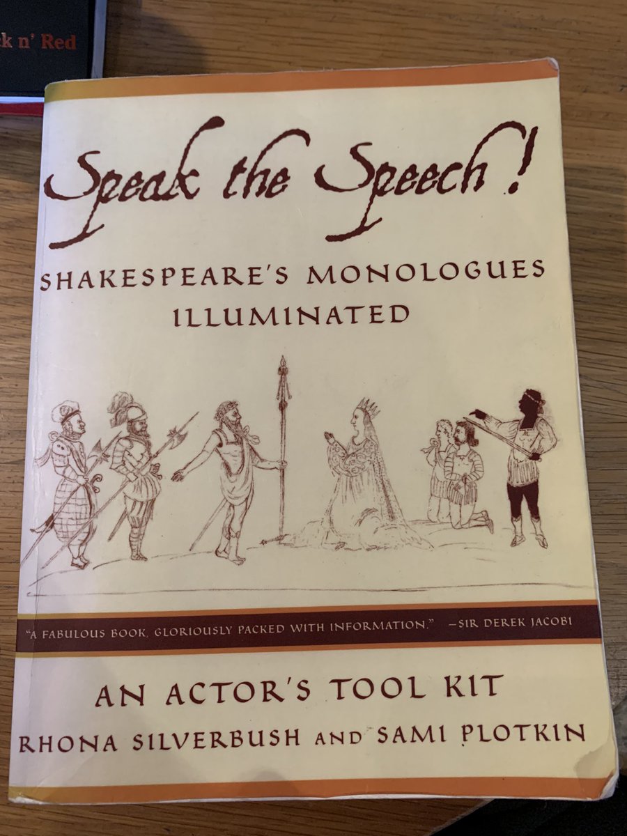 8Dawntreader8's tweet image. This doorstop of a book by @RSilverbush &amp;amp; @samiplotkin provides a truly deep dive into #Shakespeare’s #monologues with humour and wit. Criminally, it’s out of print, but easily available secondhand, and on kindle.