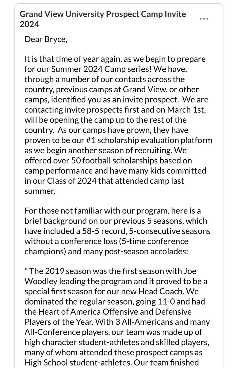bparrish_72's tweet photo. Thanks Coach Fulton for the prospect camp invitation @GVVikingFB https://t.co/9HCkbb1fdG