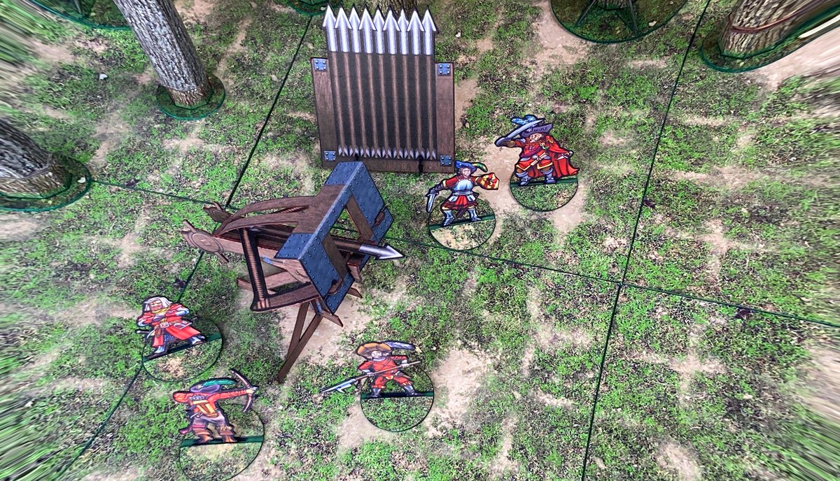 From above the clouds, the hunted is actually the hunter. The dragon considers the band of mercenaries and chuckles to itself. Any guesses as to how this will turn out?