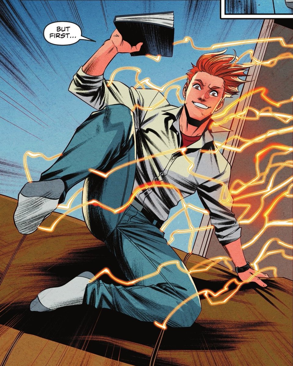 Drawing Wally West is always fun! Panel From FLASH ANNUAL 2 Written by @spacekicker colors by @MattHerms Lines by me #wallywest #theflash #dccomics