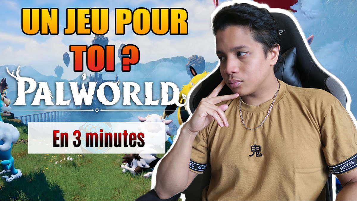 xKaenn's tweet photo. 🎊 NOUVELLE VIDEO 🎊
PALWORLD EN 3' - UN JEU POUR TOI ?

Alors c'est un jeu pour toi ? Enjoy.

https://t.co/g3HEAGvii1 https://t.co/NUKdPrJvOd