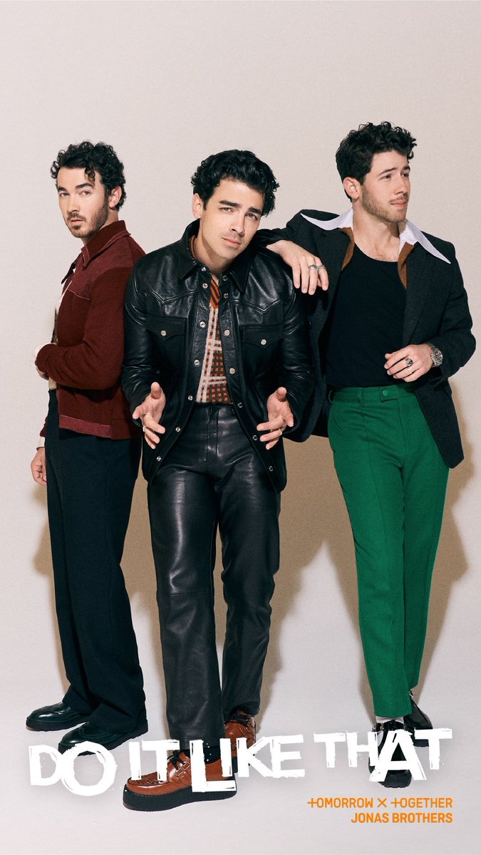 © #JonasBrothersRP! → 𝗠usic → 𝗔nnouncementⵓ
Nick, Charlie and Kevin - Concept Photo
#DoItLikeThatRP with TXT.
FEB 3