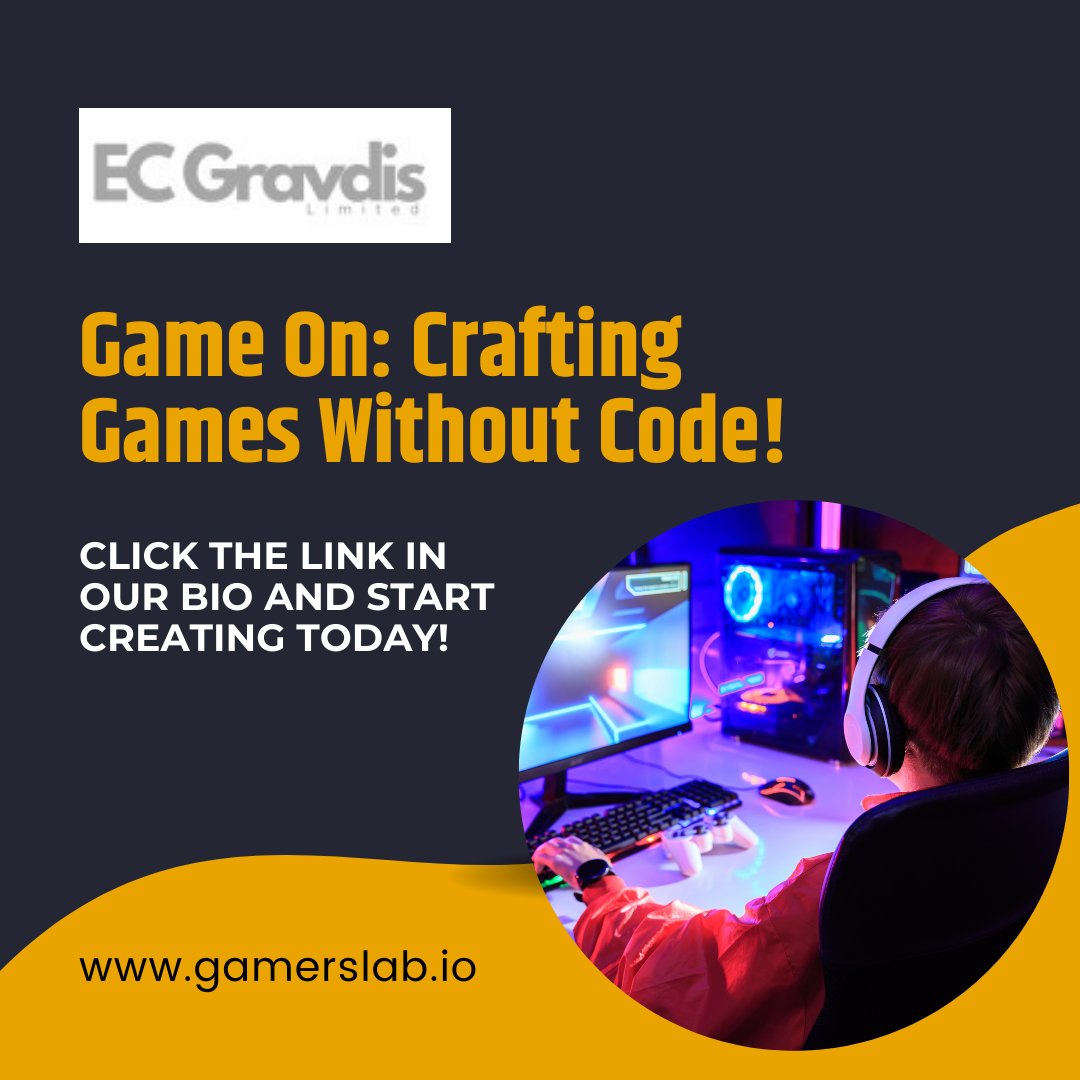 ec_gravdisltd's tweet image. Explore the world of game creation with our hassle-free, code-free platform.  🎉 Design captivating games, unleash your creativity, and make your gaming dreams a reality.  #GameWithoutCode #GameDesign #NoCodingRequired