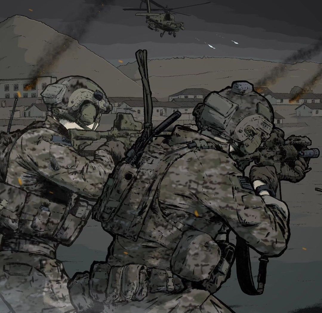 Another War To End All Wars 
Part 46
75th Ranger Regiment conducts a raid in Pyongyang, eliminating PLA threats. This WWIII story is told weekly on my Instagram (@ jhcrain)
#75thrangerregiment #wwiii #militaryart