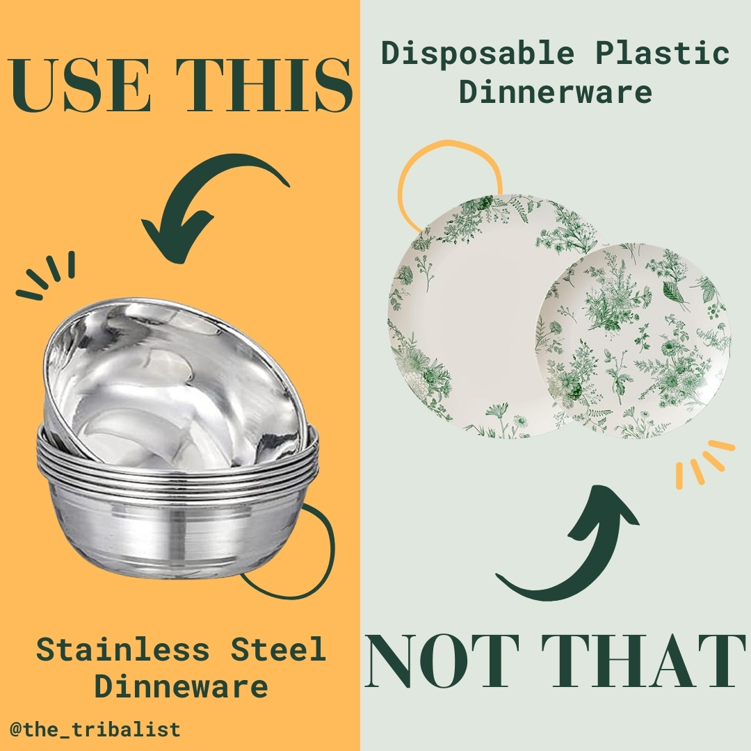 TheTribalistnow's tweet image. Elevate your dining experience with our Stainless Steel Dinnerware Set perfect for entertaining or daily use! Durable, sophisticated, and eco-friendly. Check Out the Amazon Link: amzn.to/3vQqUD6 

#StainlessSteelDinnerware #SustainableLiving #EntertainingEssentials