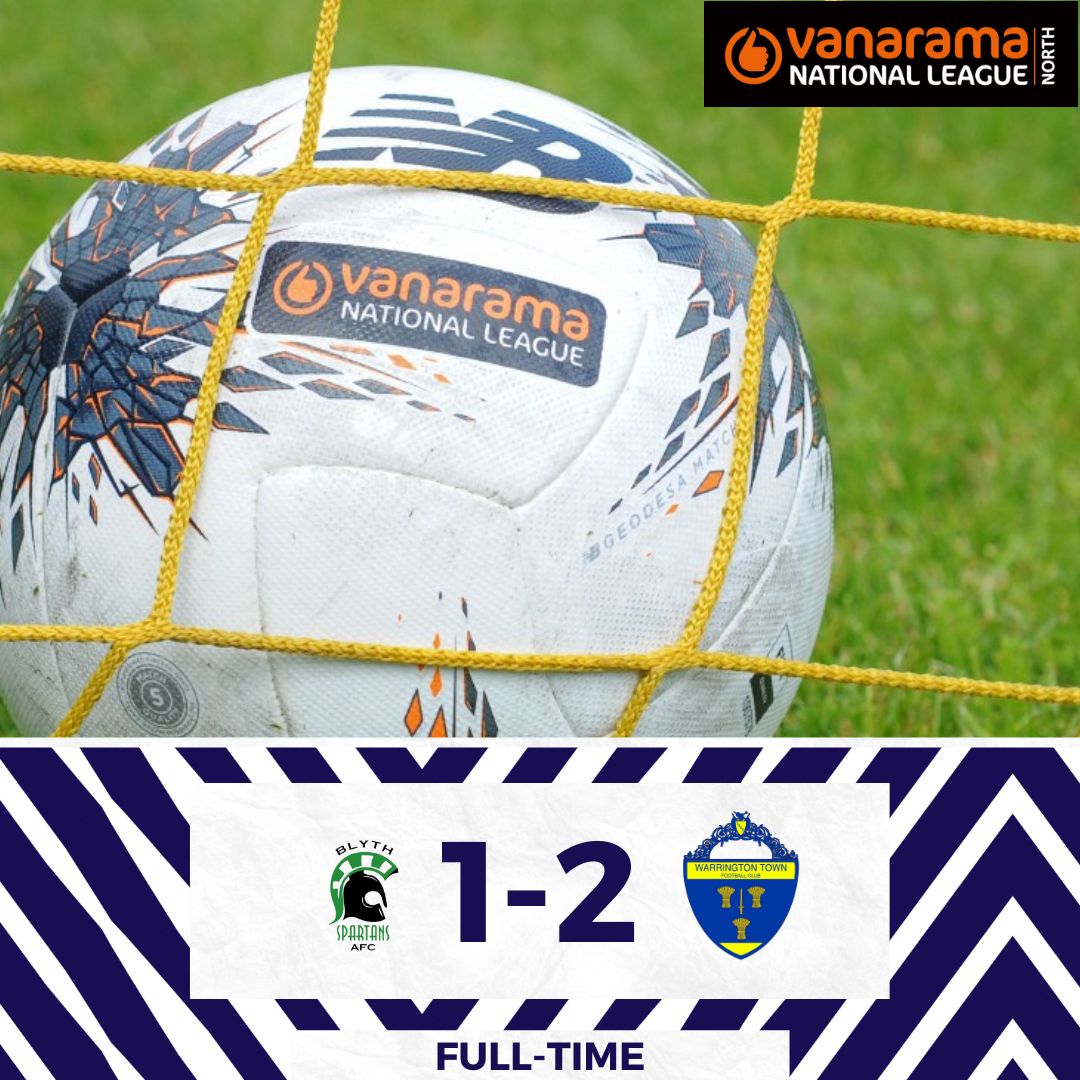 theyellows's tweet photo. FULL TIME | Blyth Spartans 1-2 Warrington Town

Another win on the road thanks to Matty McDonald's winner. https://t.co/sdIeoNB0YJ