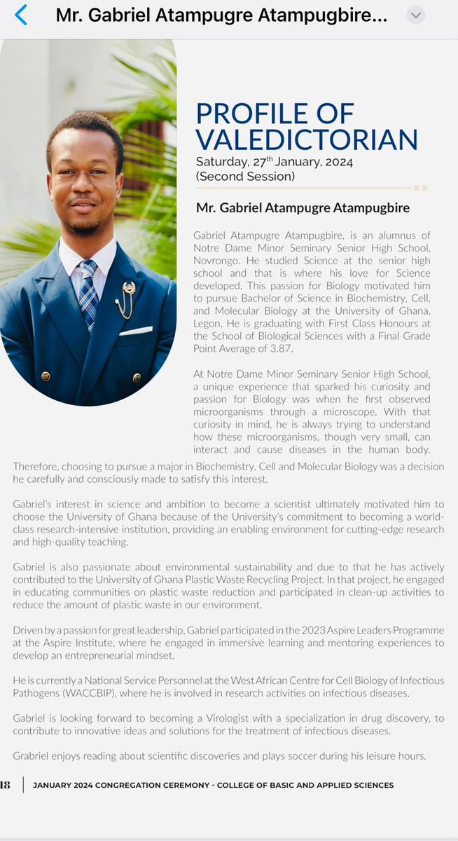 Gifty_Atamps's tweet photo. A Valedictorian and More 🥰
Congratulations Son👌 https://t.co/oqLMjiWPGU