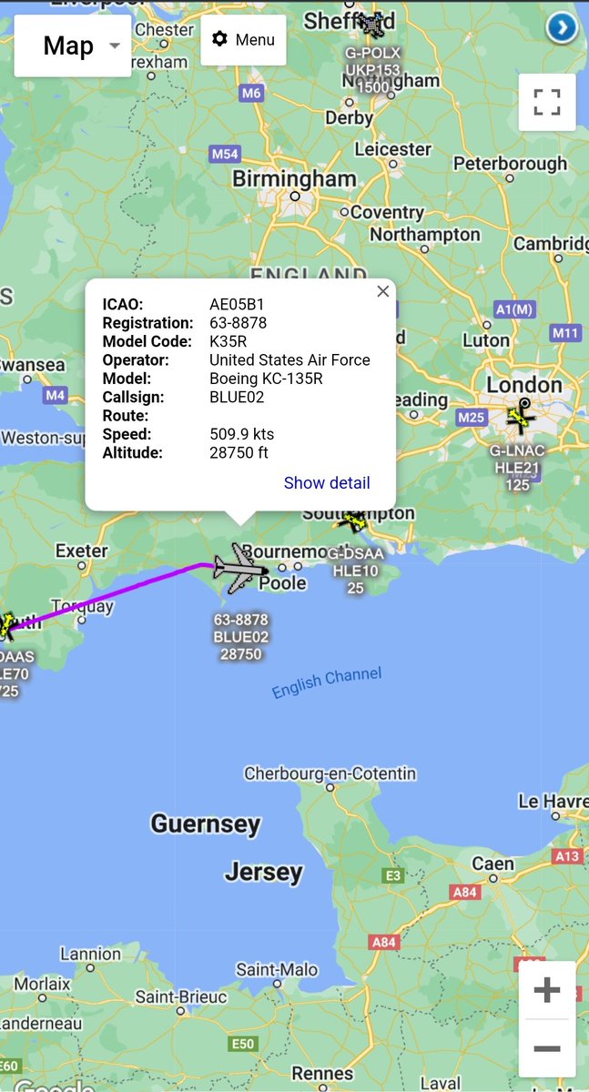 scan_sky's tweet photo. #BLUE02 Returning To RAF Mildenhall 🇬🇧🇺🇸.
#BLUE01 Will Carry Onto Portsmouth International Airport 🇺🇸. https://t.co/uGPGPTYex8