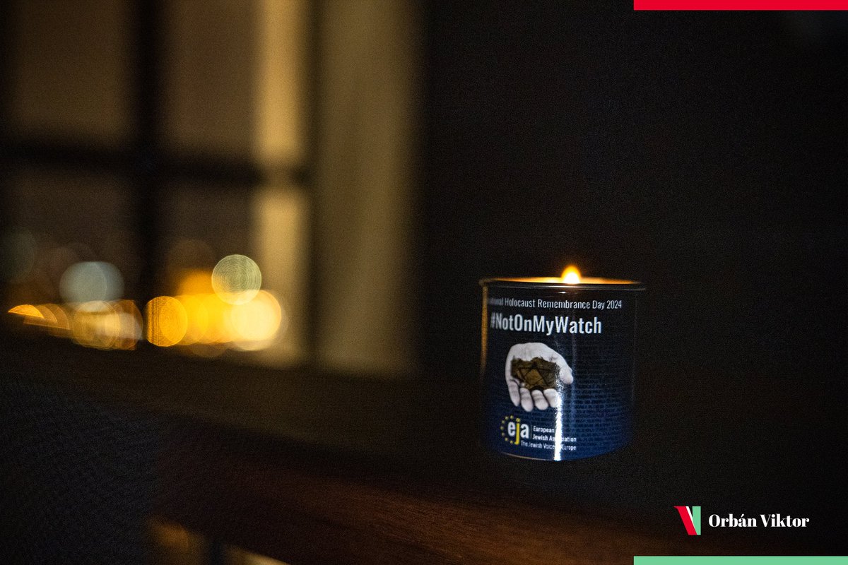 PM_ViktorOrban's tweet photo. International Holocaust Remembrance Day. Due to our efforts in the fight against anti-Semitism in the past decade, Hungary has become one of the safest countries for the Jewish community. We will keep it that way! #NotOnMyWatch @EJAssociation #InternationalHolocaustMemorialDay https://t.co/maBg7V7QTR