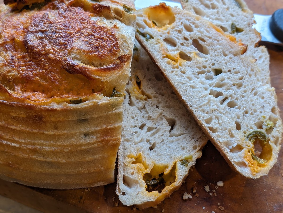 Here is my Cheddar cheese and jalapeno sourdough bread <a href="/jamesmartinchef/">James Martin</a>

<a href="/staffordshire/">staffordshire</a>
<a href="/bbcgoodfood/">Good Food</a>
@BBCFood
<a href="/gbchefs/">Great British Chefs</a>
<a href="/jamieoliver/">Jamie Oliver</a>
<a href="/GMartidavies/">Martin B</a> 
<a href="/ChefTomKerridge/">Tom Kerridge</a>
<a href="/SundayBrunchC4/">Sunday Brunch</a>