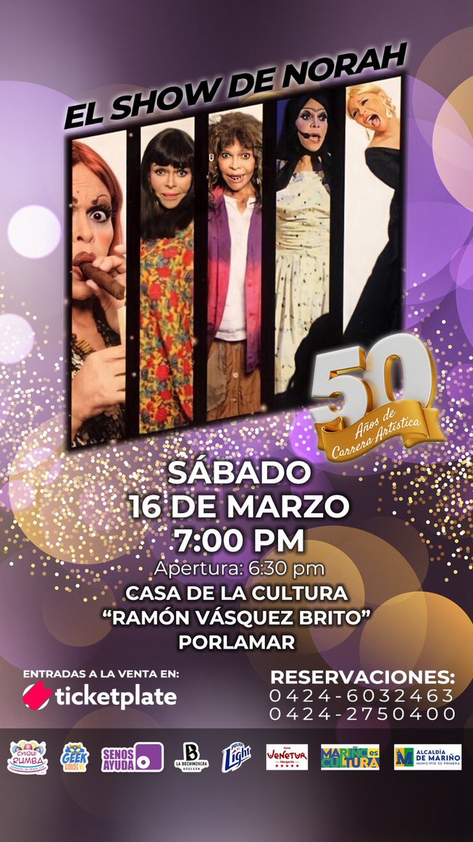 #Elshowdenorah 
en M A R G A R I T A  Sábado 16 de Marzo 7pm. en el teatro @marinoescultura
Información 04246032463