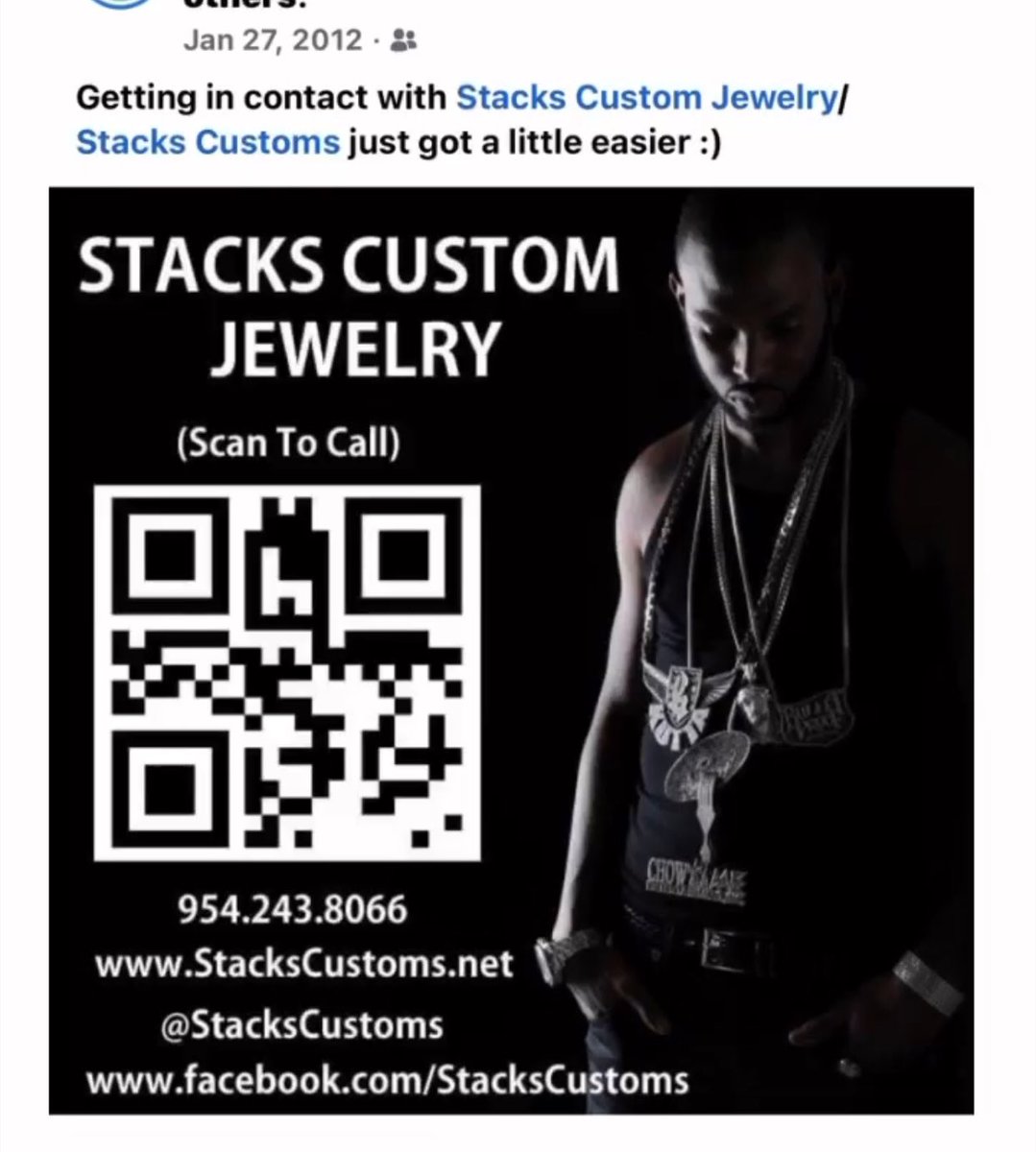 GRATITUDE POST. I’m not new to this. I’m true to this. Thank you to people like @stackscustoms for believing in me and providing their platforms to do me. QR codes back in 2012. 😅🖤🫶🏽