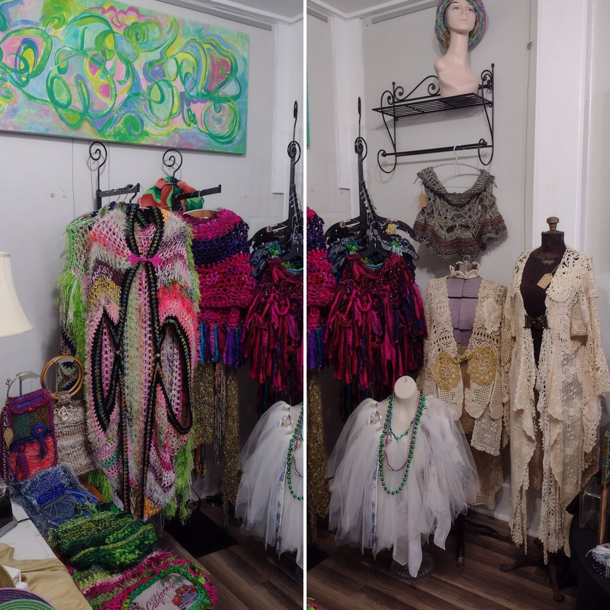 InnovaArts's tweet image. New! One of a kind handmade clothes, purses and hats by Monica Hunt!