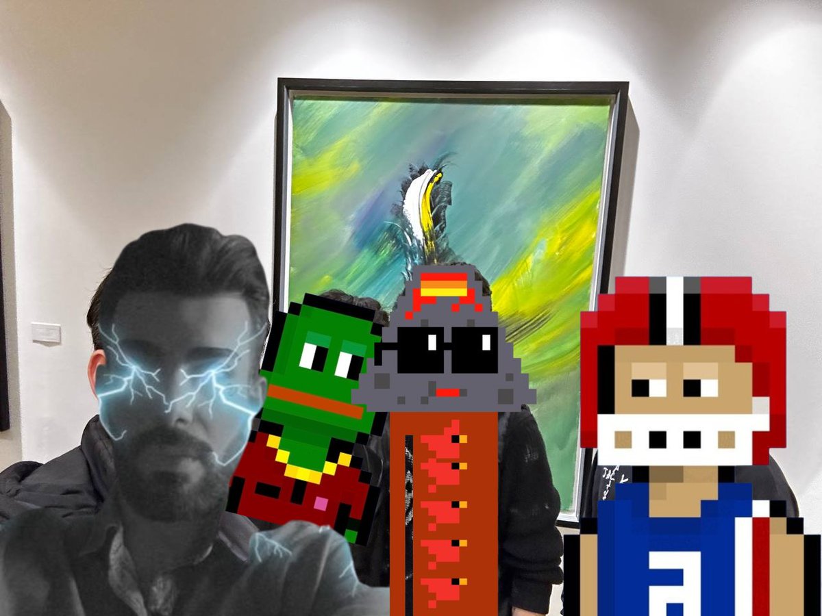 Went to an IRL Auction house exhibition, full degen mode!!

<a href="/pepeLady_eth/">Pepe Lady</a> <a href="/_Apolloart/">Apollo</a> <a href="/0xTheGreat/">Djen</a>