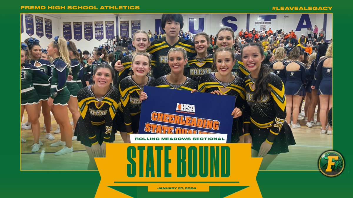 CONGRATS TO OUR CHEER TEAM FOR QUALIFYING FOR THE IHSA STATE FINALS!!!

#leavealegacy