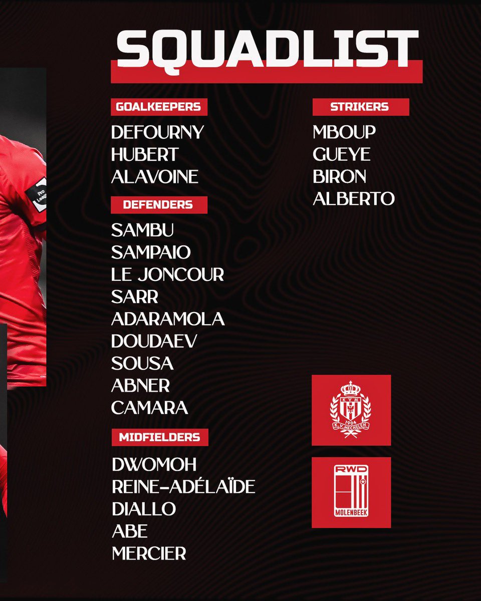 rwdm_brussels's tweet photo. 𝑺𝒒𝒖𝒂𝒅𝒍𝒊𝒔𝒕⚫️⚪️🔴 https://t.co/kDEQJJ61Vk