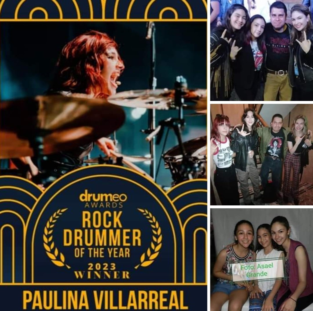 Muchas felicidades a Paulina Villarreal, Mejor Baterista de Rock 2023! ✌️

#TheWarning
#PaulinaVillarreal
#drumeoawards