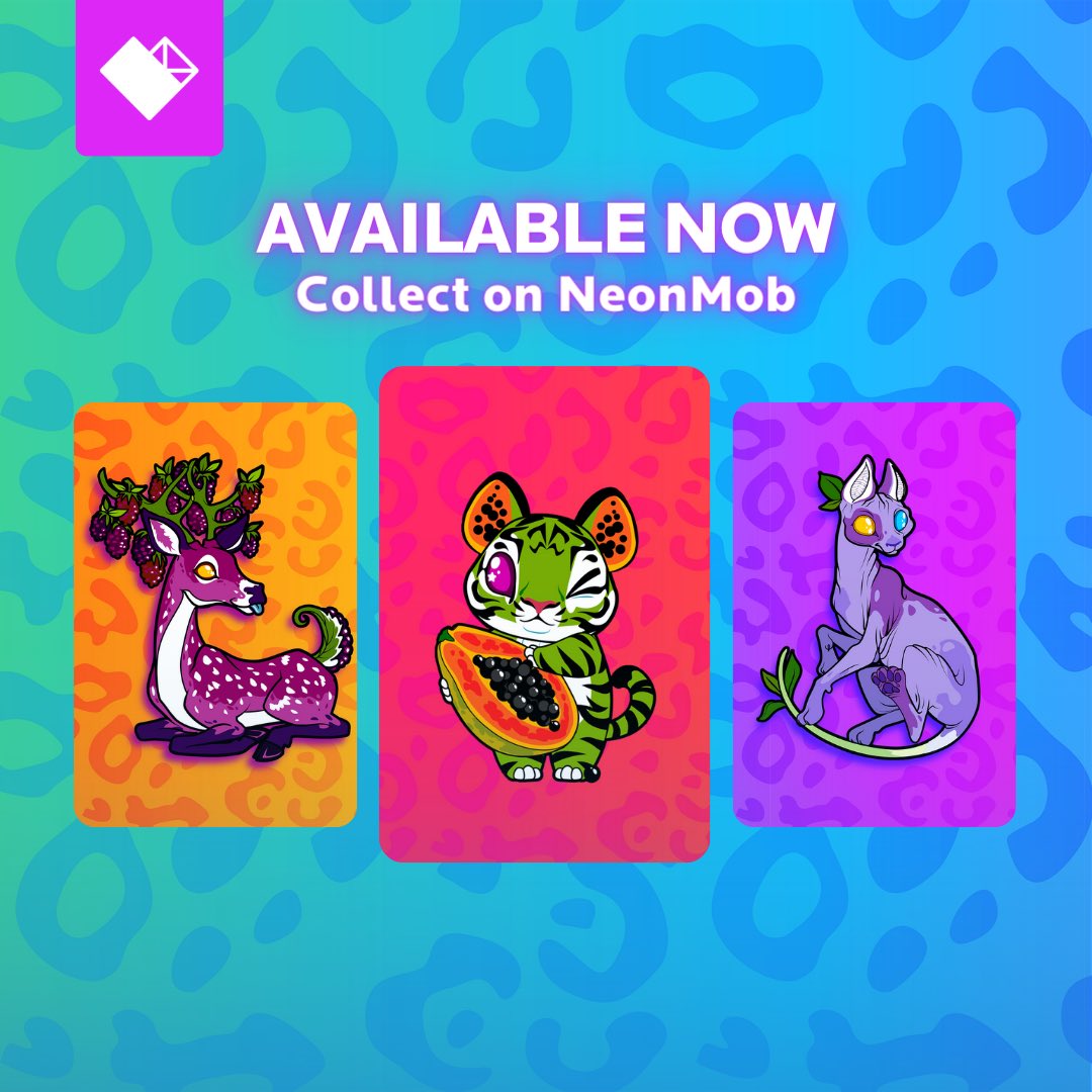 asher_bee's tweet photo. My Digital Trading Cards Are Live on NeonMob!
 
It’s here! My NeonMob series has launched for collection!
 
If you’d like to collect my series, the game is free to play, and getting started is super easy:
1. Sign up using my referral link: https://t.co/mO3nekjfxt. https://t.co/ZQAVUSvjPA