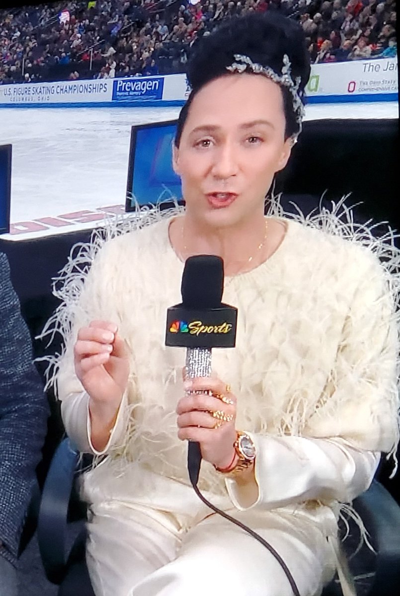 During this time of the U.S. Figure Skating Championships, let's take a moment to salute Johnny Weir. He wears what he likes, looks fantastically glamorous, and has never asked us to call him 'she.'
#lgb @NBCOlympics #PrevagenUSChamps @peacock @taralipinski