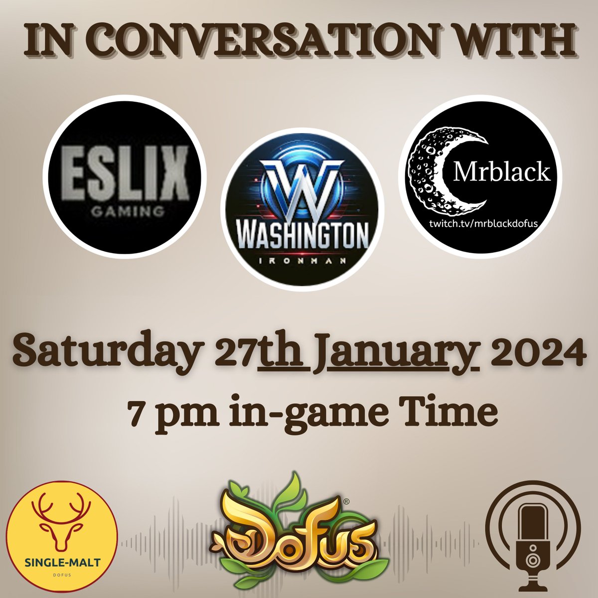 Dofus EN Content creators Podcast- Episode 2 twitch.tv/mrblackdofus 
Come join us for the 2nd EN Dofus Creators podcast!