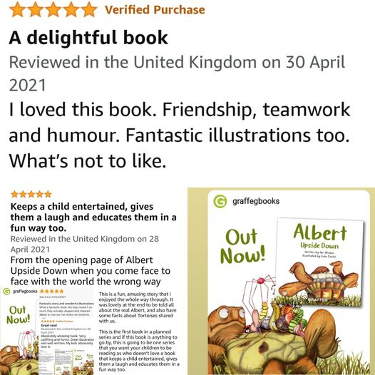 AlbertTortoise's tweet photo. DELIGHTFUL, FANTASTIC, FUN Super 5* #Praise for #ALBERTthetortoise #picturebooks. Please keep posting YOUR #BookReviews. #AvailableNow six ALBERT picturebooks, #BoardBook and #ActivityBook https://t.co/ifzLh573KF
#bookseries #tortoise #illustrations #turtle #tortoisebooks https://t.co/4GbznDtOFU