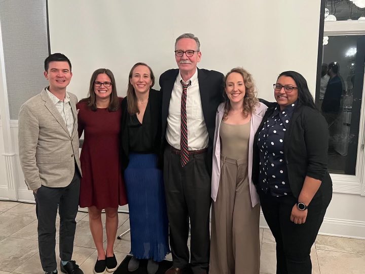 A few of the chief residents helping Dr. McFadden celebrate his well deserved retirement. Thank you for your many years of teaching and leadership.