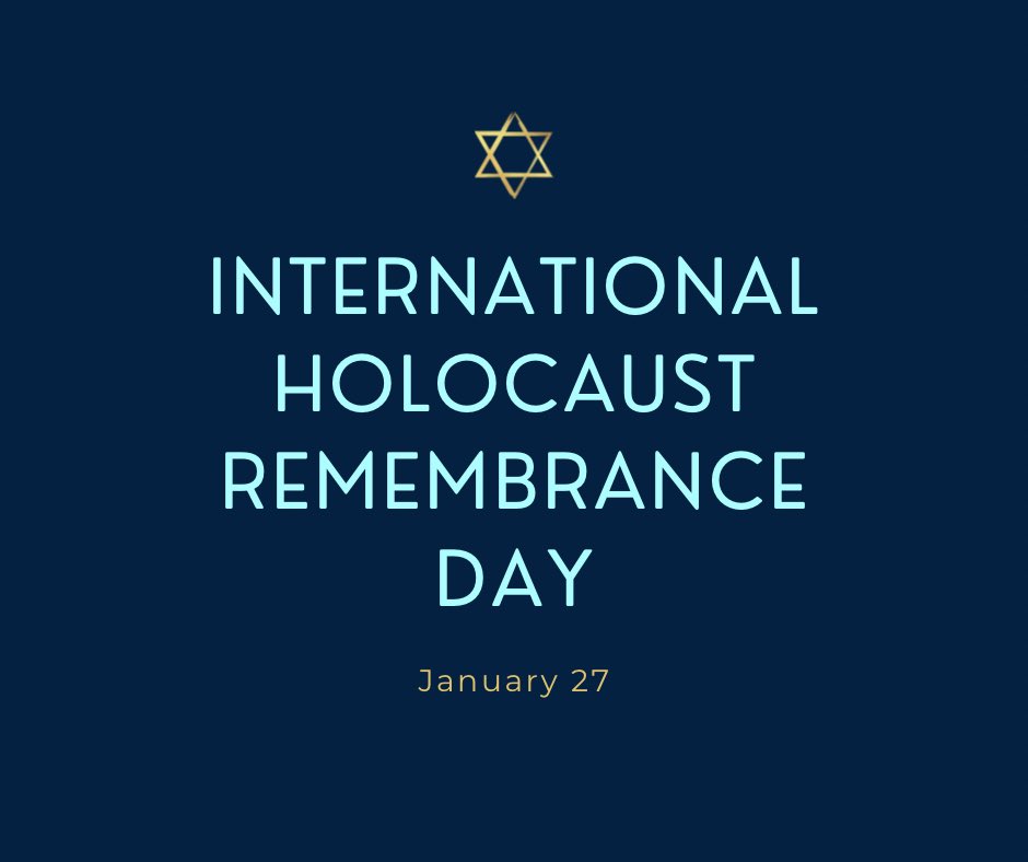 International Holocaust Remembrance Day: A time to reflect on history’s darkest chapter. We remember the millions lost to the largest genocide in the history of mankind in a wave of antisemitism, intolerance, and hatred. Let’s unite against antisemitism and all forms of hate.