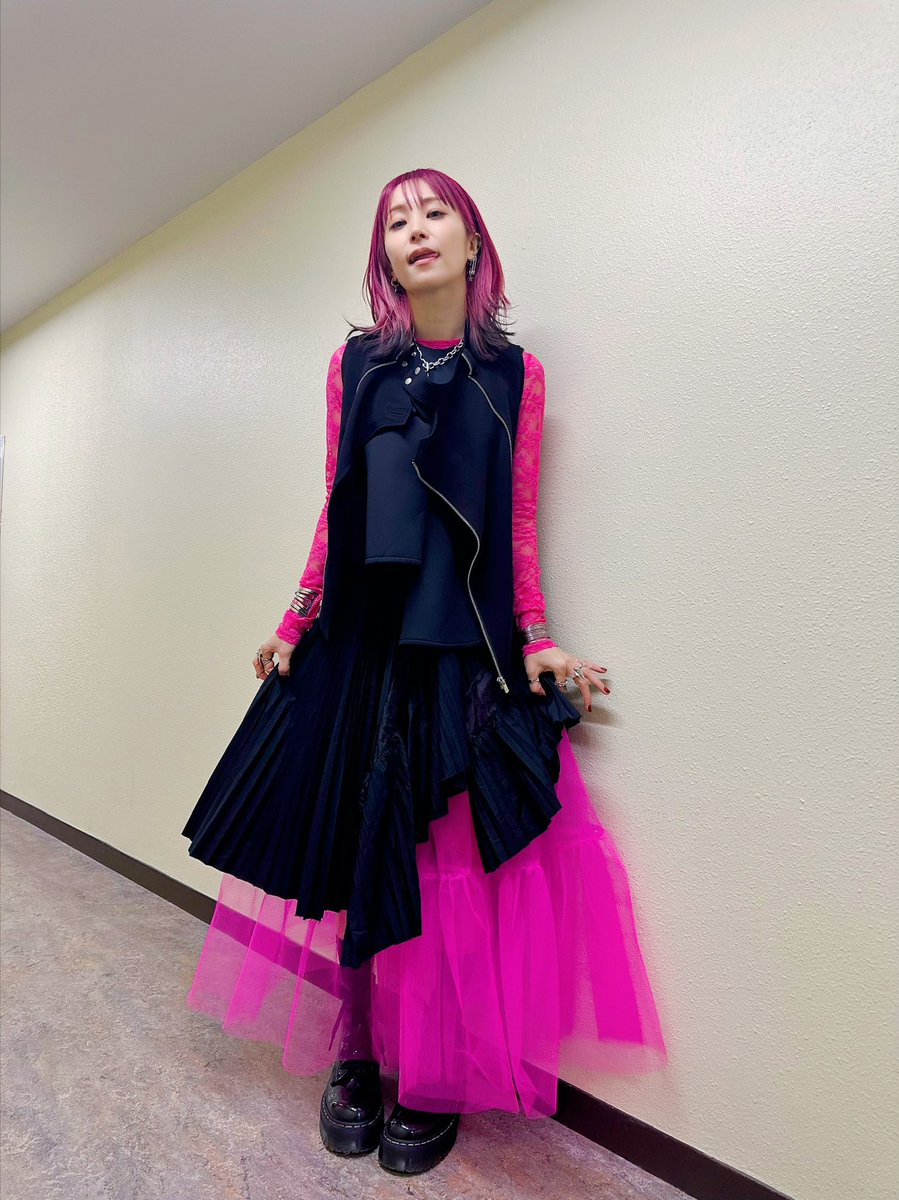 LiSA着用　リスアニ　デビル　赤　ハロウィン　スパイダー リスアニ！LIVE2024 FictionJunctionさんの一員としてParadeに混ぜて