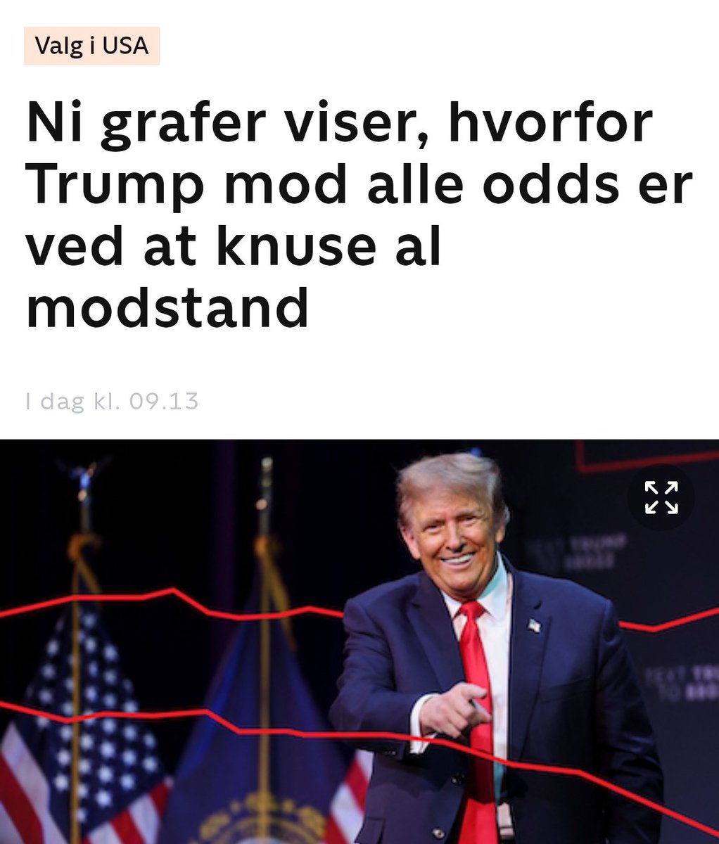 Hvis du vil forstå, hvorfor Donald Trump dominerer de republikanske primærvalg, selvom The Donald blev dømt ude for tre år siden og går ind og ud af retssale i år, så skal du læse <a href="/jesperzolck/">Jesper Zølck</a> og <a href="/mfsecher/">Mikkel Secher</a>'s fremragende artikel:

nyheder.tv2.dk/udland/2024-01…