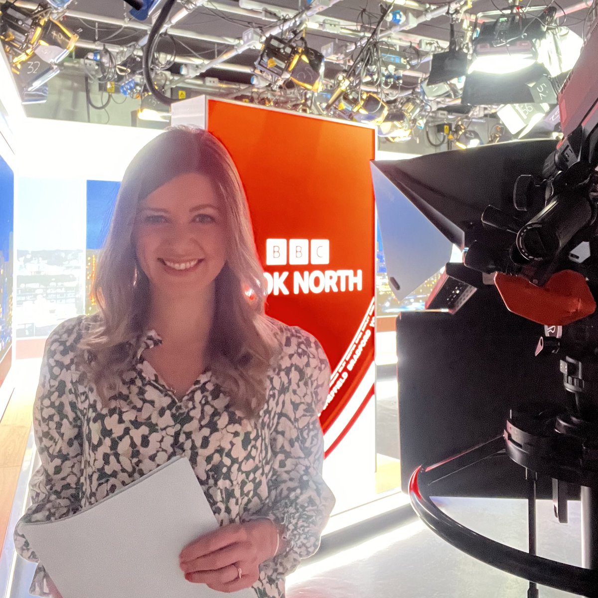 Getting ready for today’s @BBCLookNorth. Join us at 5.40pm on @BBCOne and the @BBCiPlayer