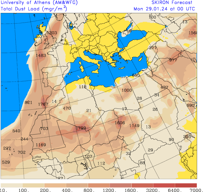 ChadWeather's tweet photo. Rain on Monday = #SaharanSand deposits https://t.co/evmcZqOmk2
