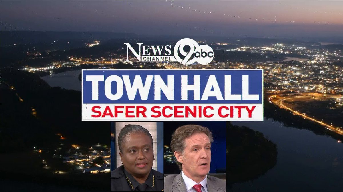 WATCH OUR FULL TOWN HALL: <a href="/ChattanoogaPD/">Chattanooga Police Department</a> Chief Celeste Murphy &amp; <a href="/MayorTimKelly/">Tim Kelly</a> talk with @LatriciaNC9 &amp; <a href="/joshroe/">Josh Roe NC9</a> about how to create a Safer Scenic City: youtube.com/watch?v=2iAhqz…