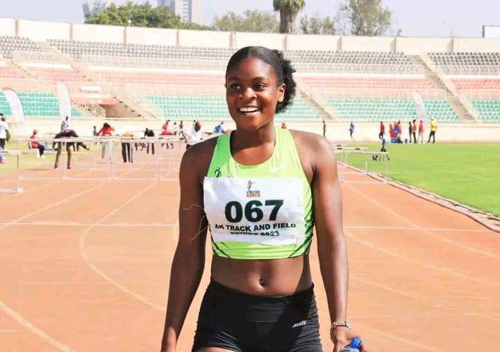 Mumias to the World|| KDF's Rukia Nusra has set a new National record 13.71 seconds in 100m hurdles at the concluded 3rd Athletics Kenya track and field event. Rukia is daughter to former Football referee Haji Adede. Congratulations Rukia Nusra #AthleticsKenya